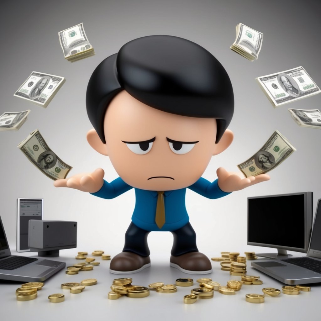 A sad looking person that is still able to manifest their desires by raising their frequency.